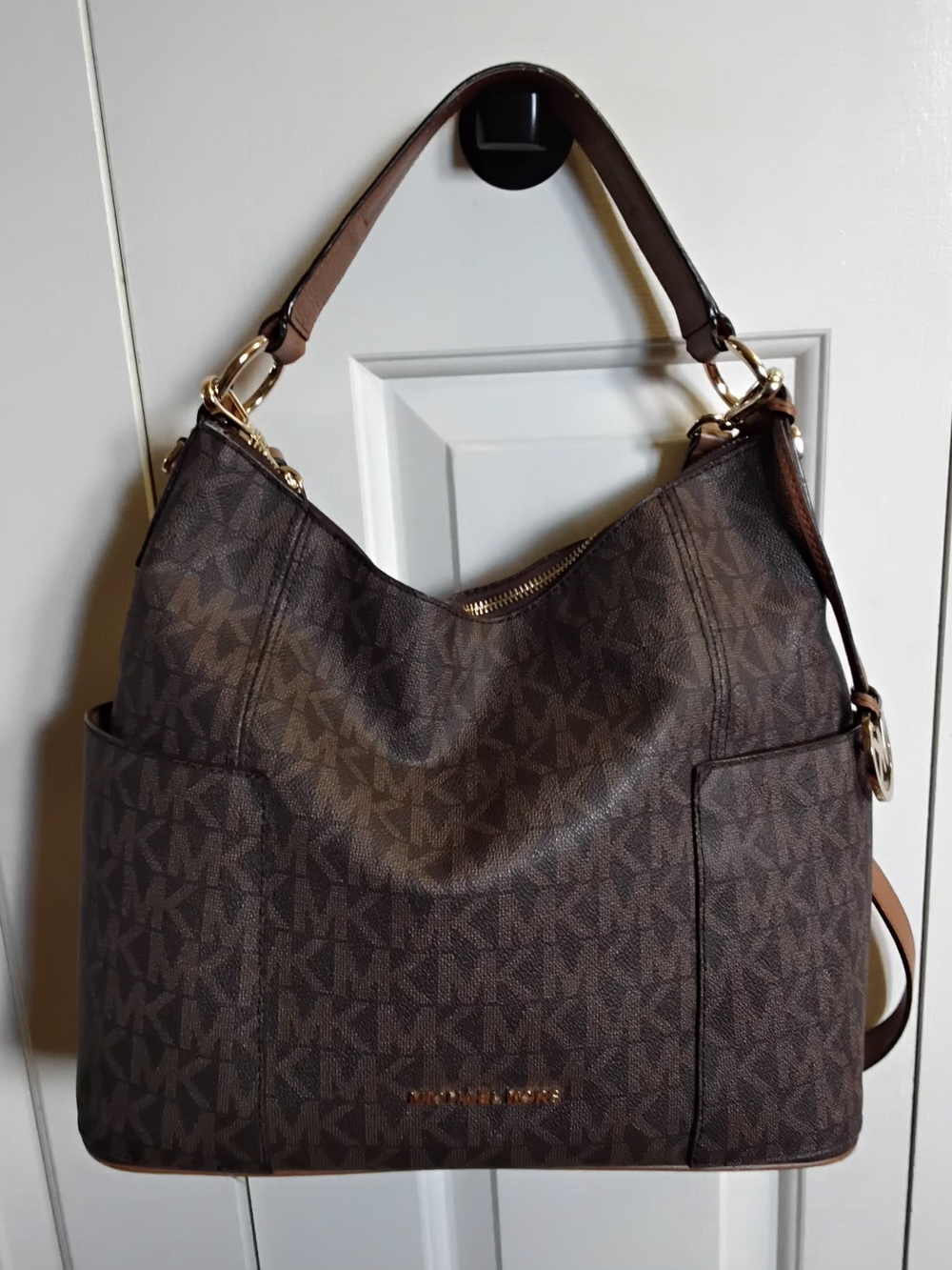 Michael Kors Anita Large Convertible Shoulder Bag, Brown